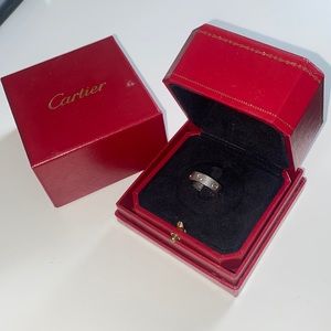 Cartier Love ring size 53 white gold